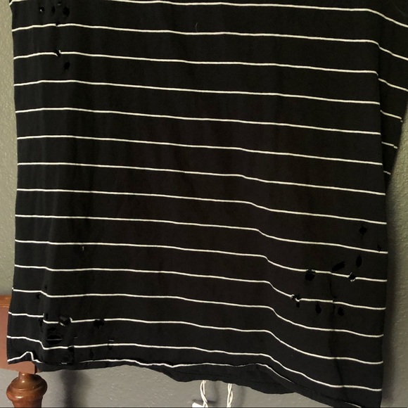 Striped Tank Top Black and White - Picture 4 of 5